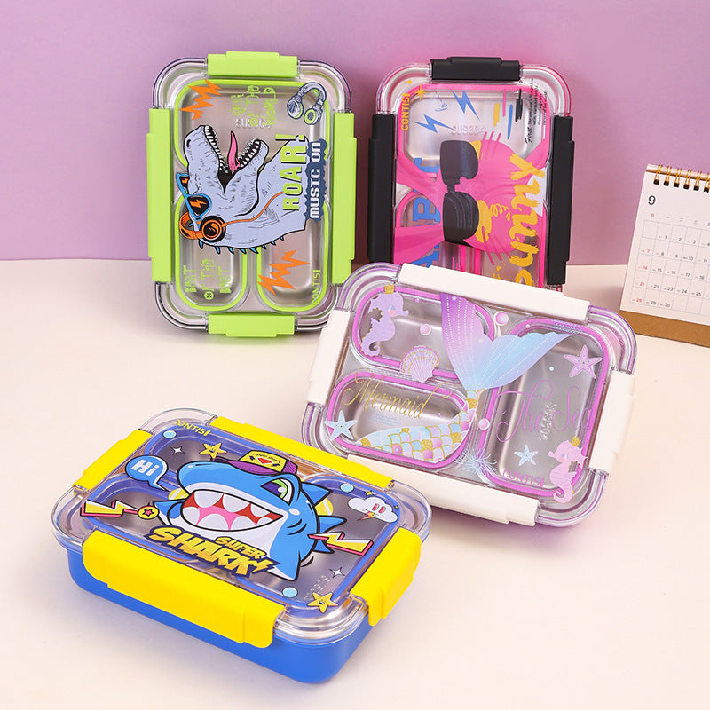 Stainless Steel Cartoon Design Lunch Box