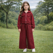 Kids’ Burgundy 2-Piece Outfit Set / 9–10Y