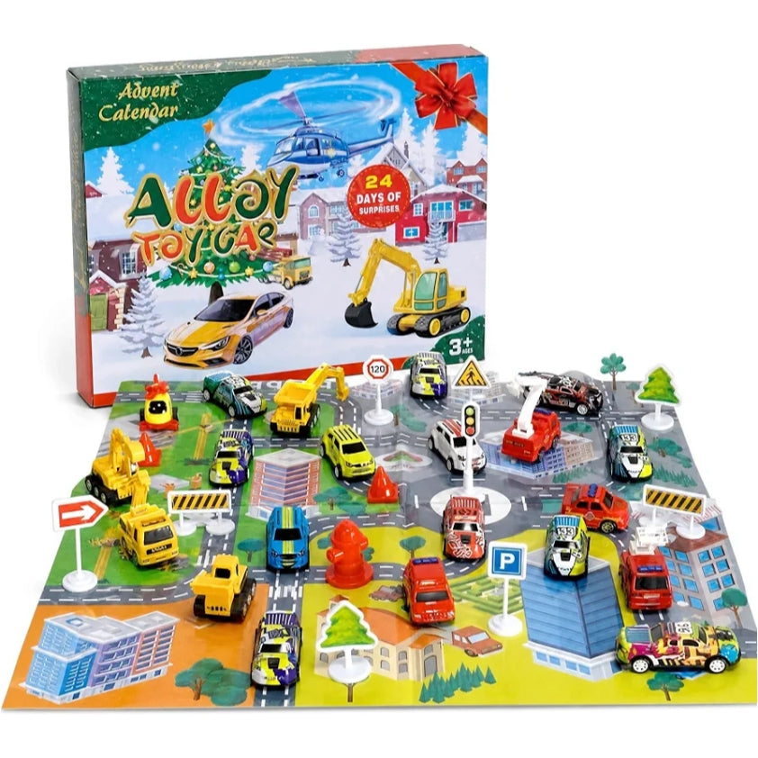 Toy Car Christmas Advent Calendar 24 Days