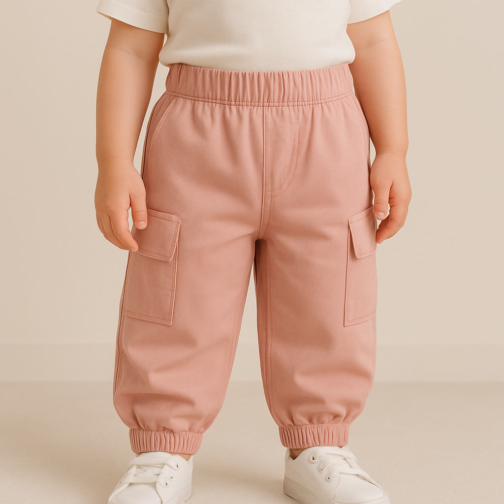 Pink Cargo Pants for Girls | 3–4Y