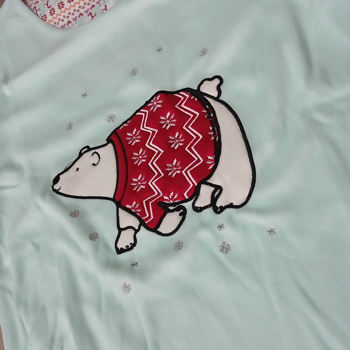 Warm Winter Pyjama Bear Design Size M-3XL