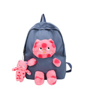 School Backpack Cute Cat Design With Keychain 38cm