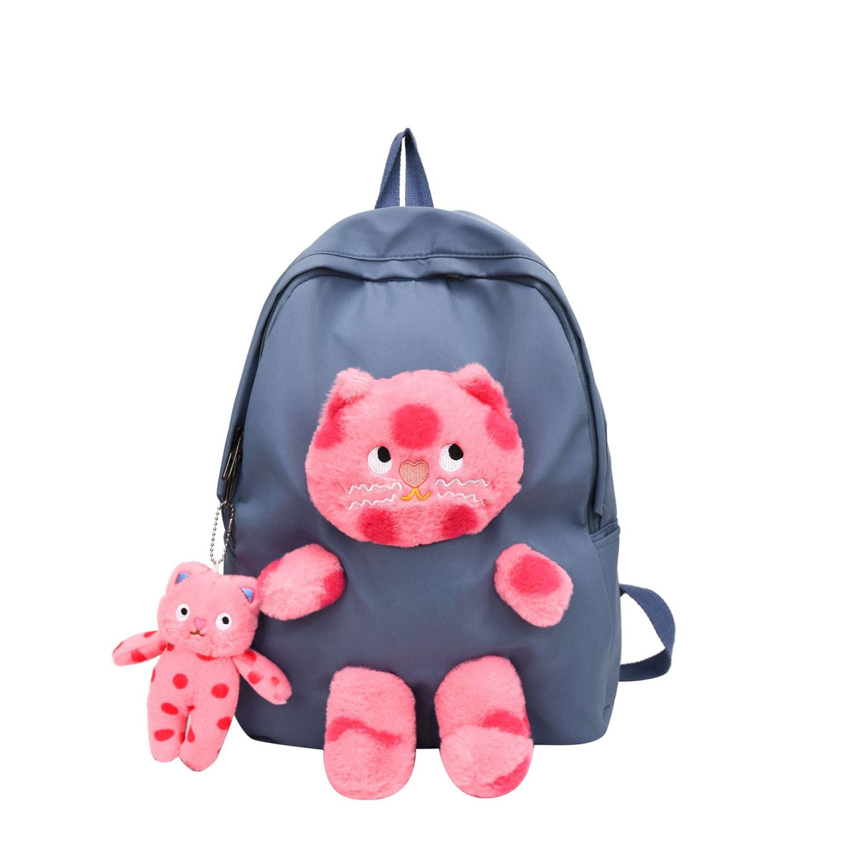 School Backpack Cute Cat Design With Keychain 38cm