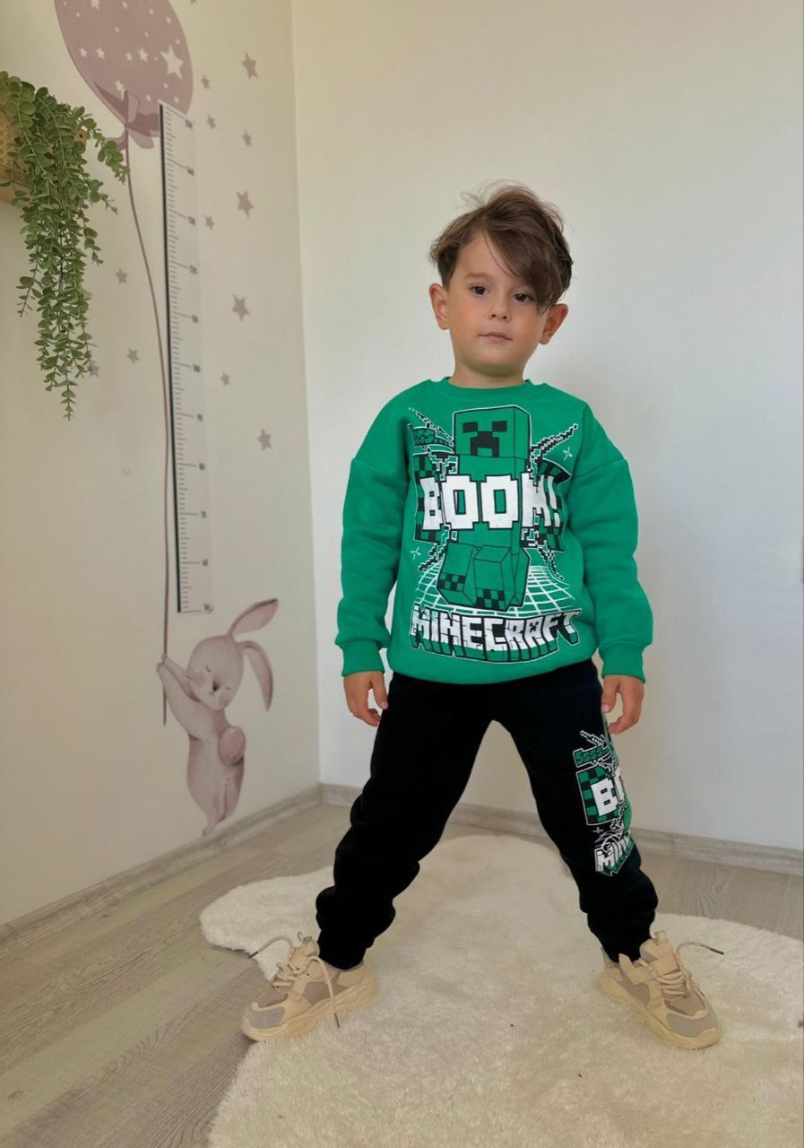 Kids’ Minecraft Fleece Outfit / 3–10Y