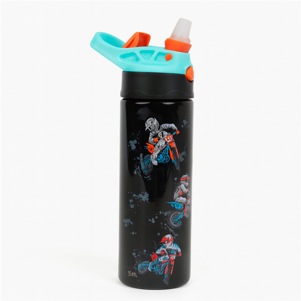 Smiggle Water Bottle - Motorcycle | 680ml