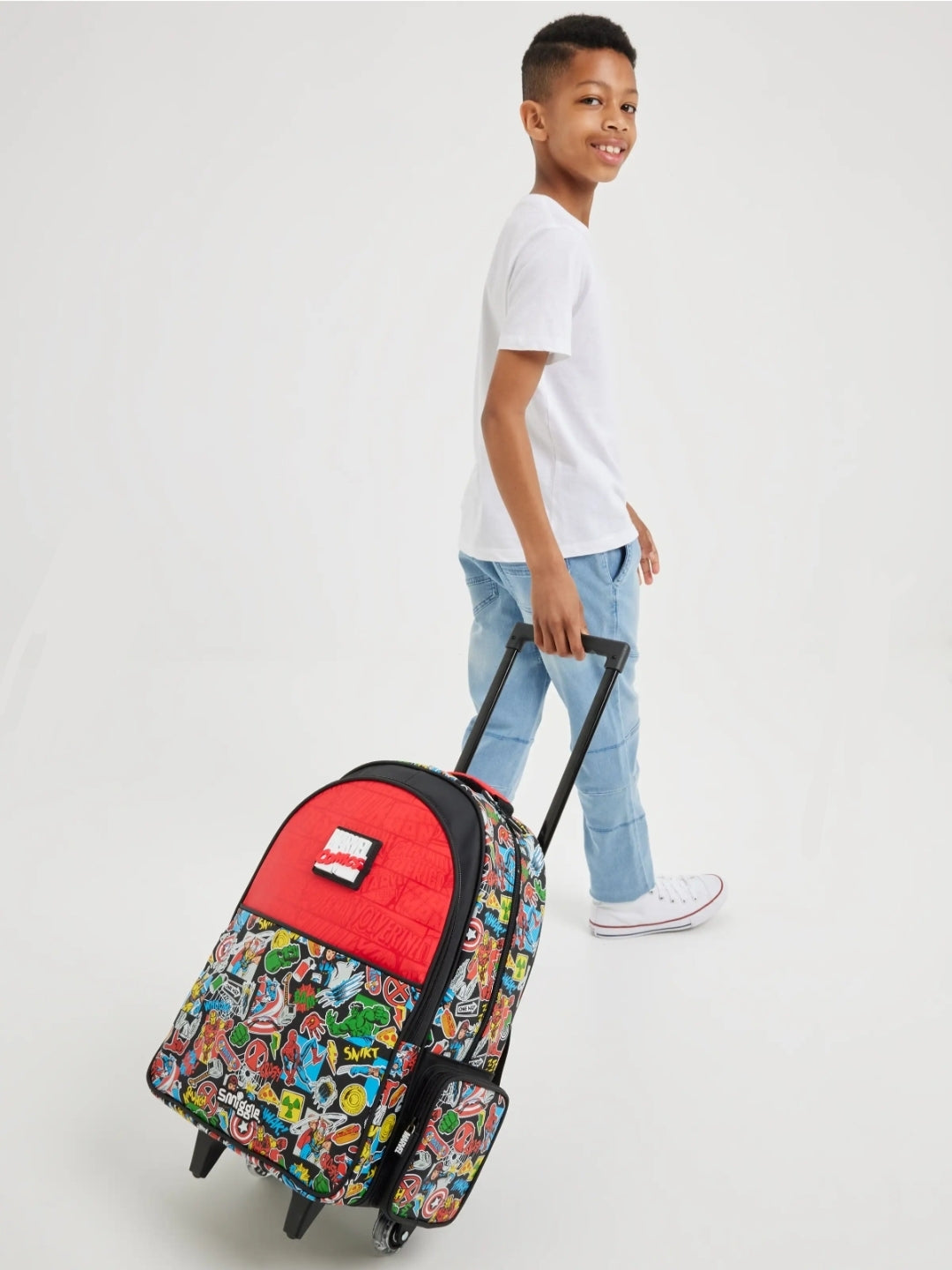 Smiggle Backpack | Light Up Wheels | Marvel Comics