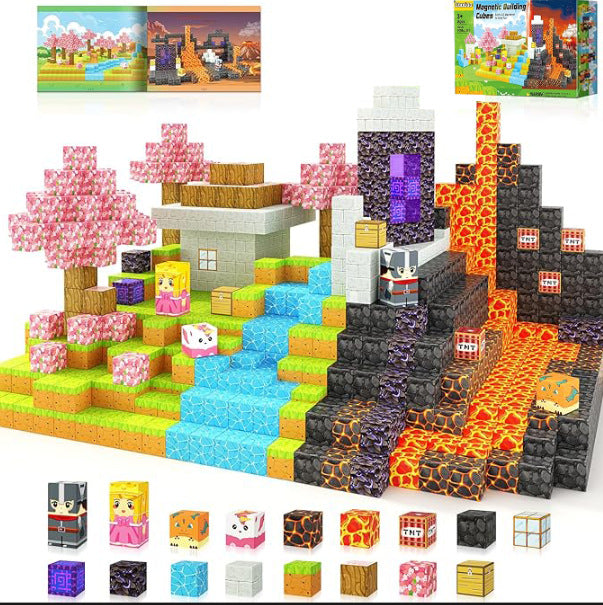 Magnetic Building Cubes Set – 100 Pieces | 3+