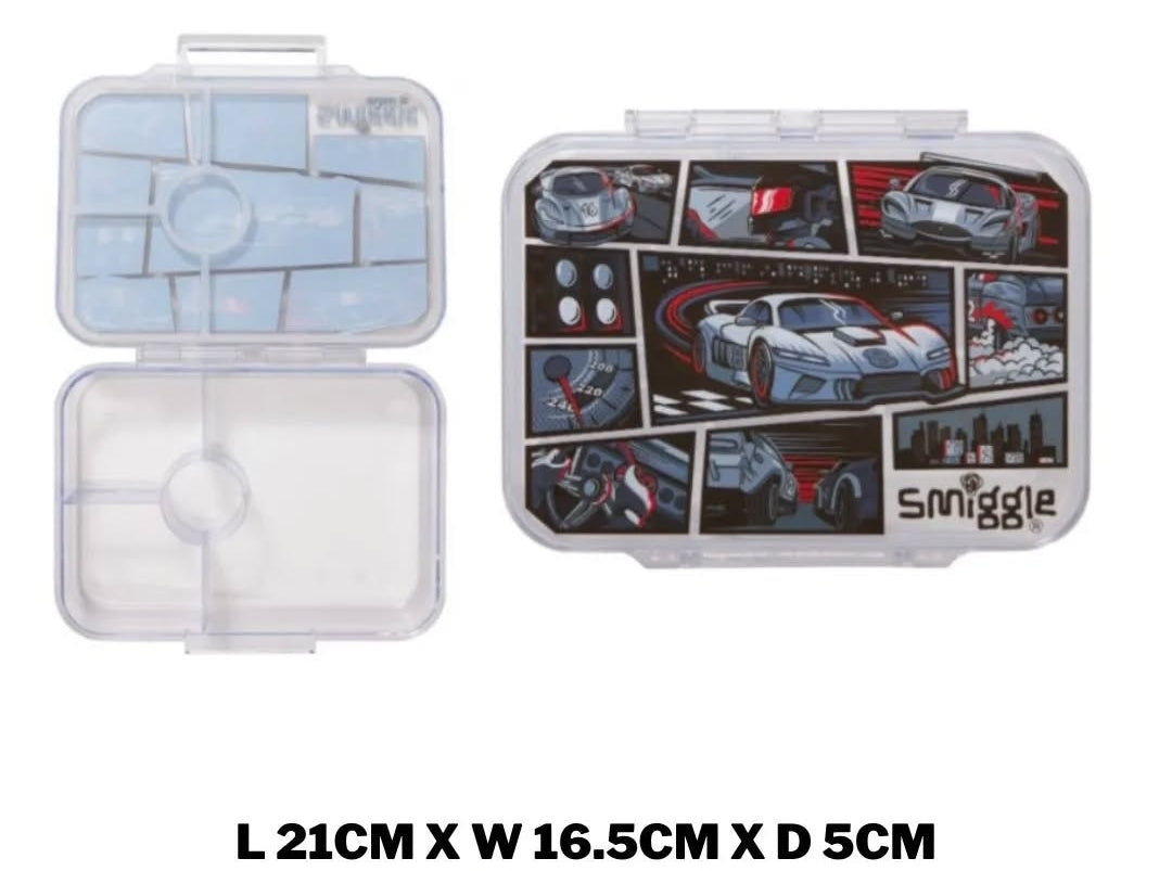 Smiggle Lunch Box - Car | 21x17x6cm