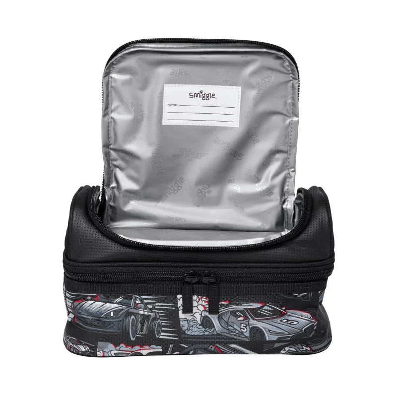 Smiggle Lunch bag | Car Racing | 24.5×16.5×15cm