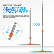Floor wiper with silicone blade and Adjustable lengh pole