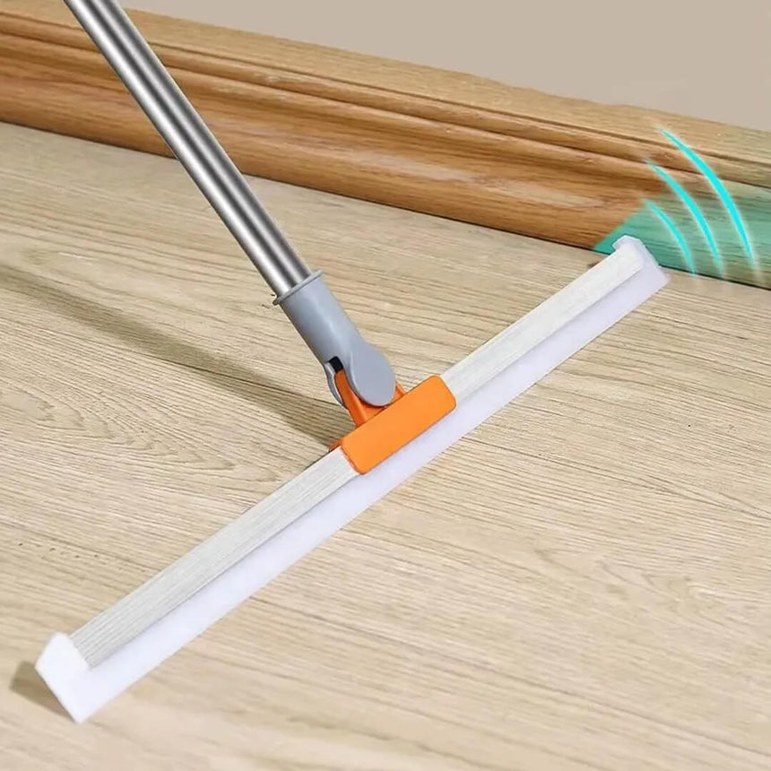 Extendable wiper with 125cm handle for easy floor cleaning