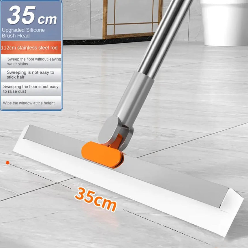 Rotatable Floor cleaning wiper with 35cm silicone blades