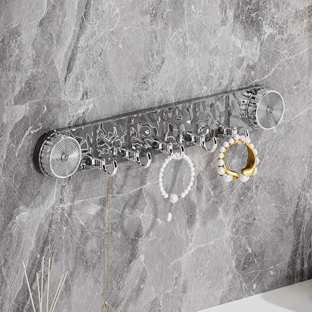 Ttransparent adhesive suction hooks organizer