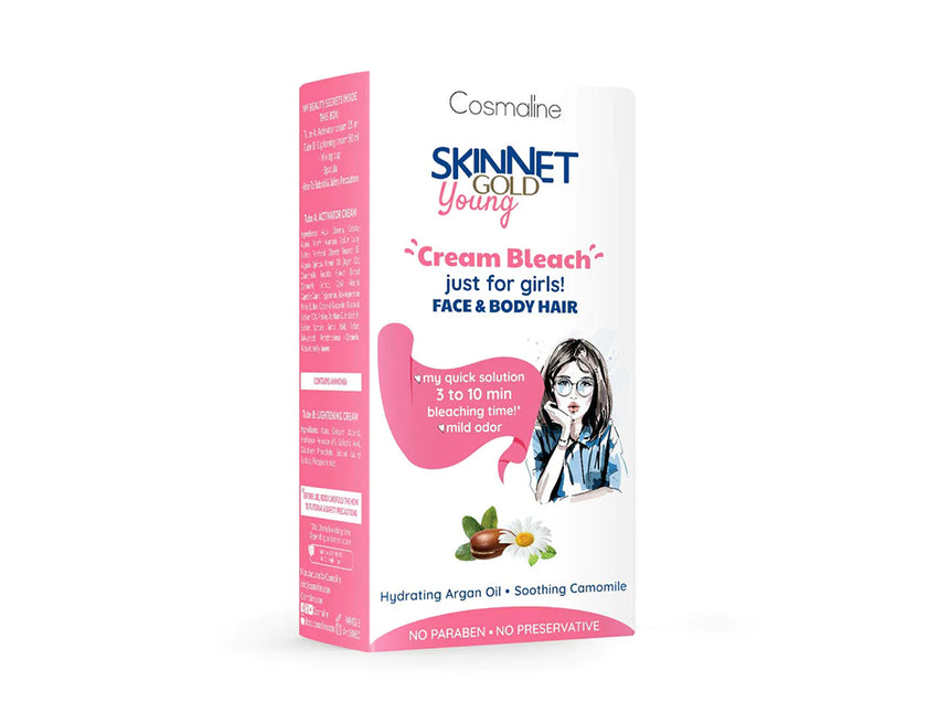 Skinnet Gold Young Cream Bleach Face And Body 75 ml