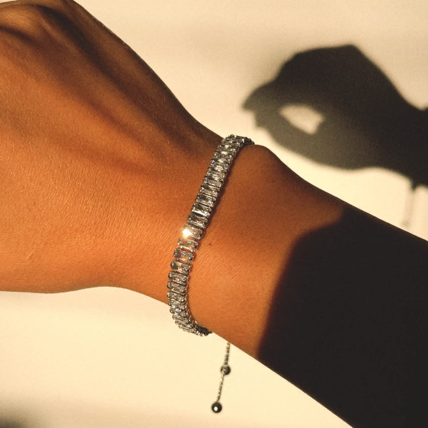 Shiny Adjustable Tennis Bracelet