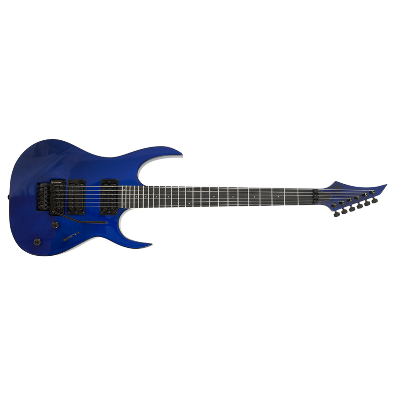 S by Solar SB4.6FRFBL Electric Guitar – Flame Blue