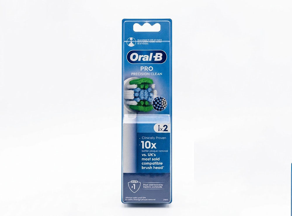 Oral-B Pro Toothbrush Heads Refill Precision Clean 2 Pcs
