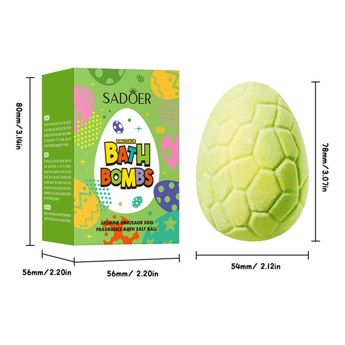 Jasmine fragrance dinosaur egg bath bomb