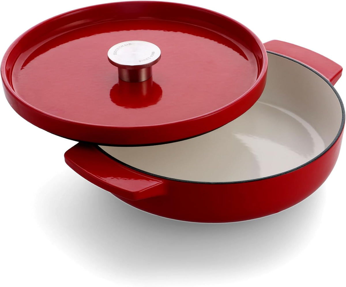 Empire Red Cast Iron Saucepan With Lid Cast Iron Empire Red Cast Iron Saucepan With Lid Empire Red Cast Iron Saucepan With Lid KitchenAid