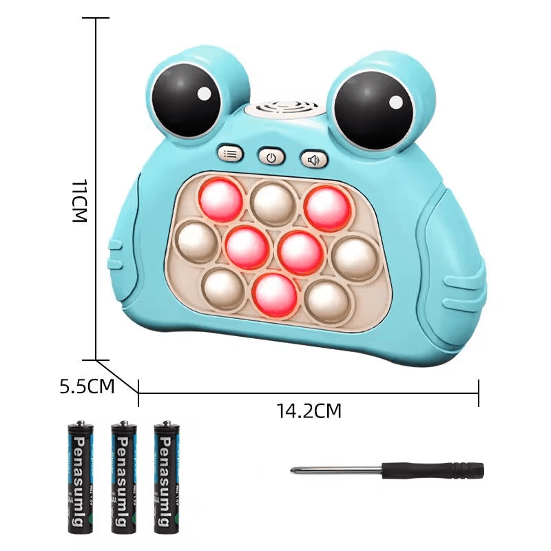 Pop it Fidget Toys Memory Game - Frog shaoe
