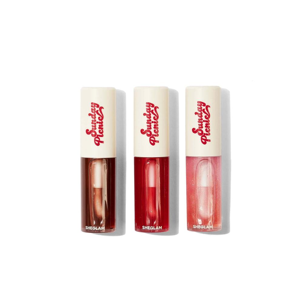 Sheglam Sunday Picnic Layer Cake Lip Oil Set - Multicolor