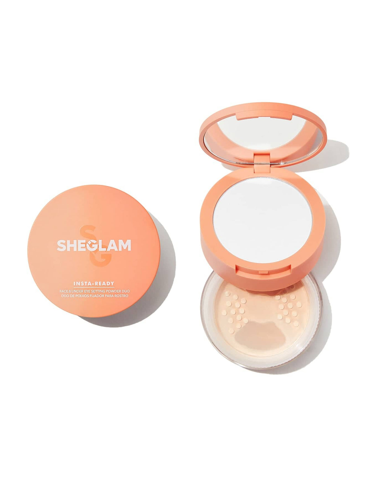 Sheglam Insta-Ready Face And Under Eye Setting Powder Duo - Bisque