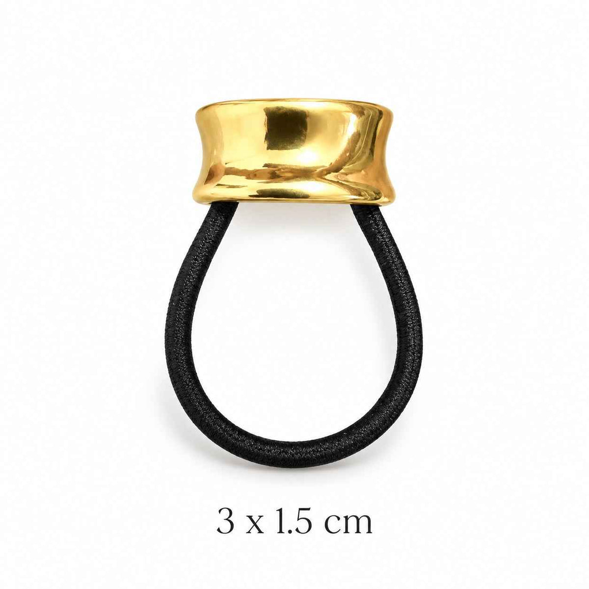 Sculpted Hourglass Gold-Tone Hair Cuff Petit Détail Lebanon