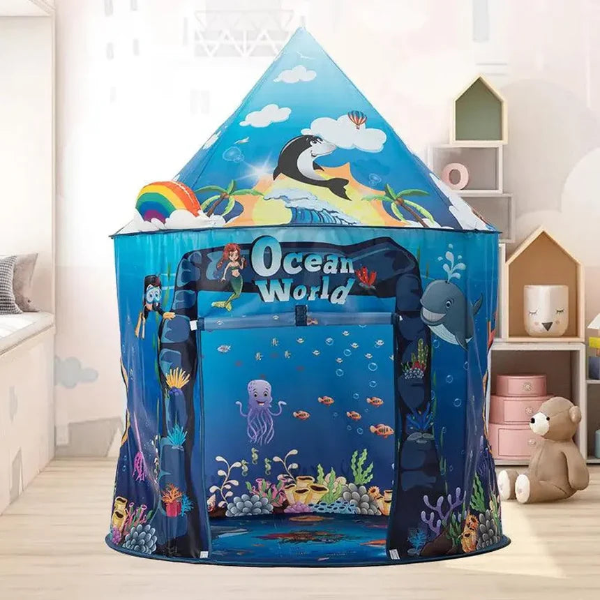 Ocean Adventure - Portable Foldable Under the Sea World Kids Tent