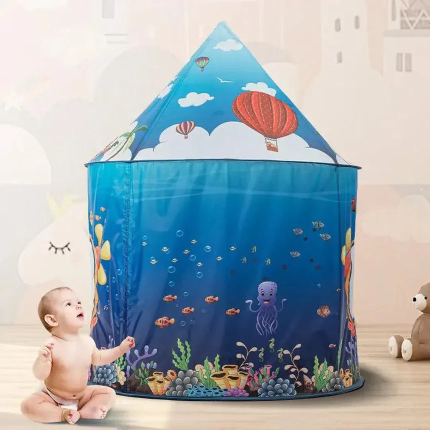 Ocean Adventure - Portable Foldable Under the Sea World Kids Tent