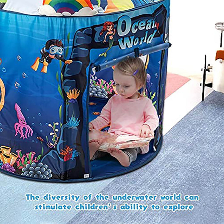 Ocean Adventure - Portable Foldable Under the Sea World Kids Tent