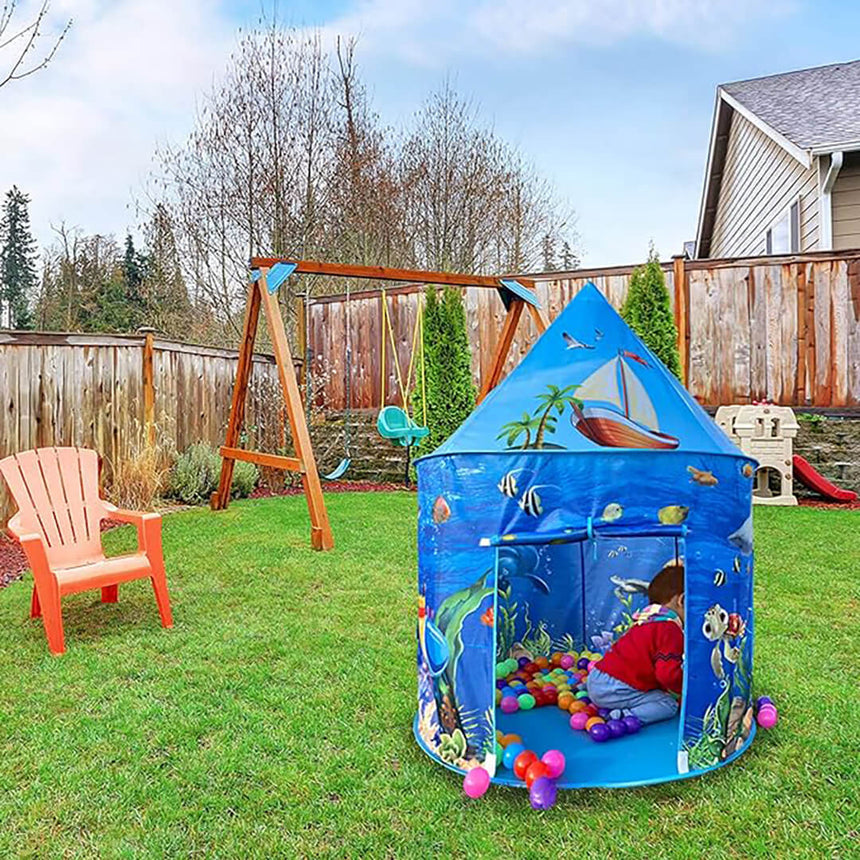 Ocean Adventure - Portable Foldable Under the Sea World Kids Tent