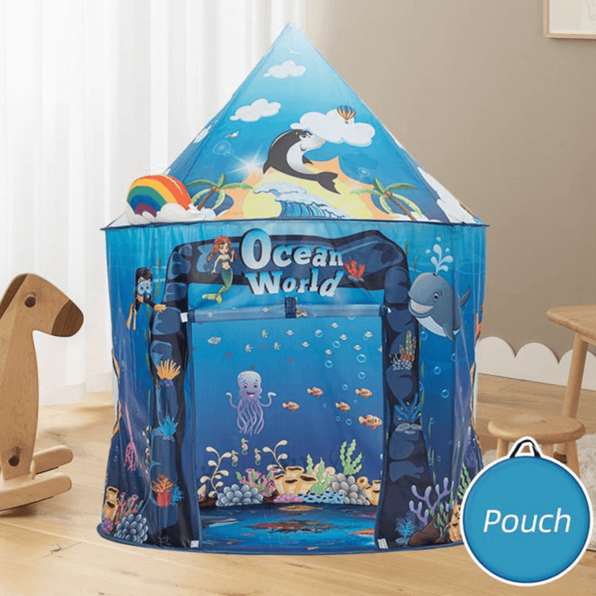 Ocean Adventure - Portable Foldable Under the Sea World Kids Tent