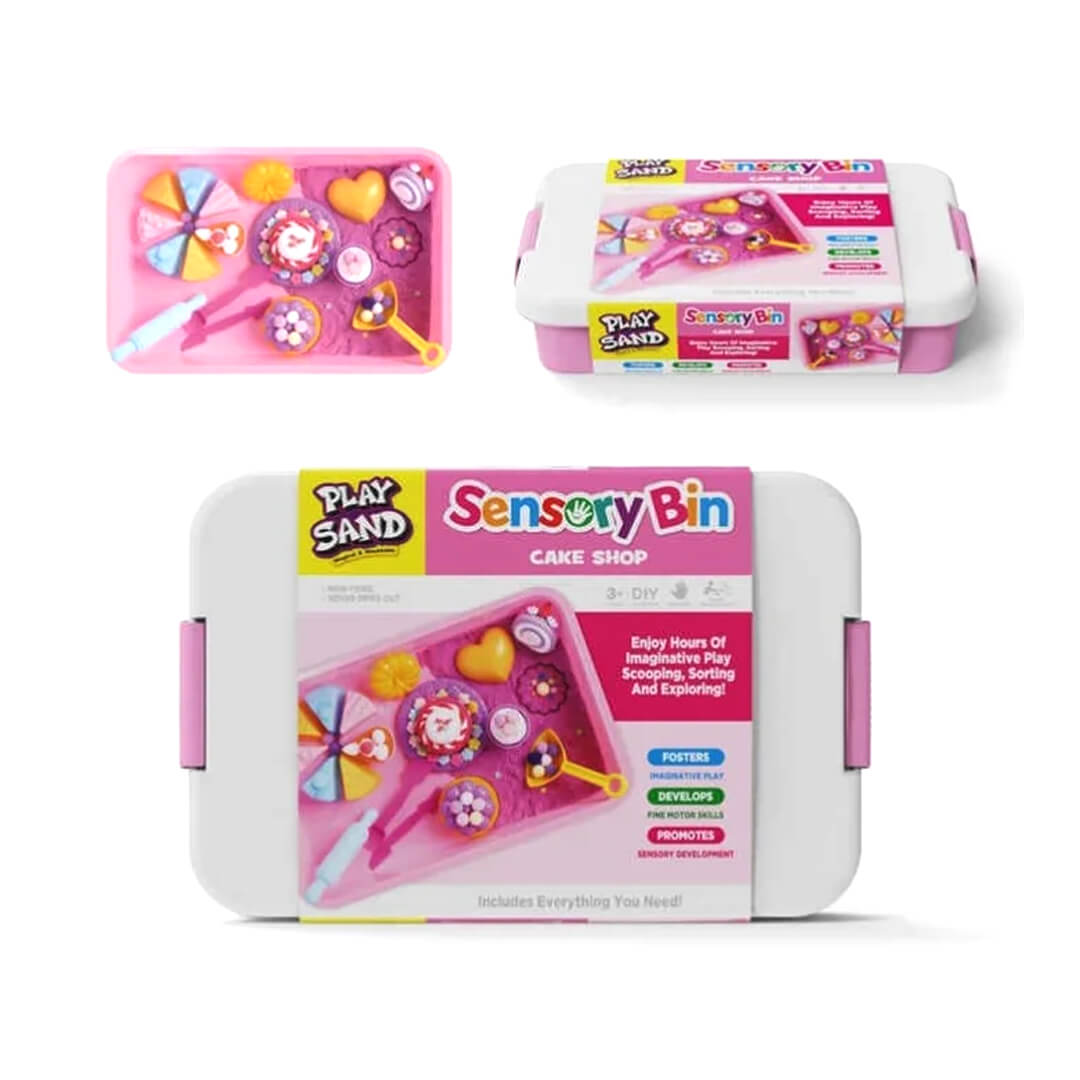 Cake shop kinetic sand sensory play set for kids