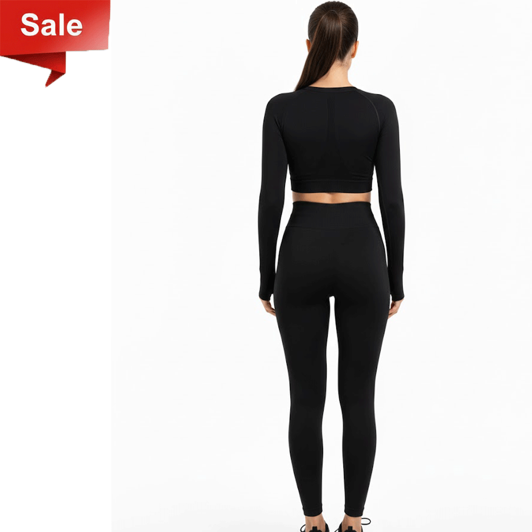 Seamless Leggings And Crop Top