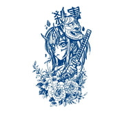Female Shinobi Japanese Semi-Permanent Jagua Tattoo