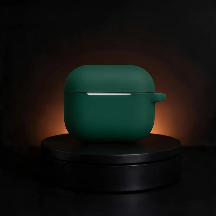 green silicone airpods case from inkbee store lebanon