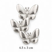 Silver Triple Butterfly Brooch Petit Détail Lebanon