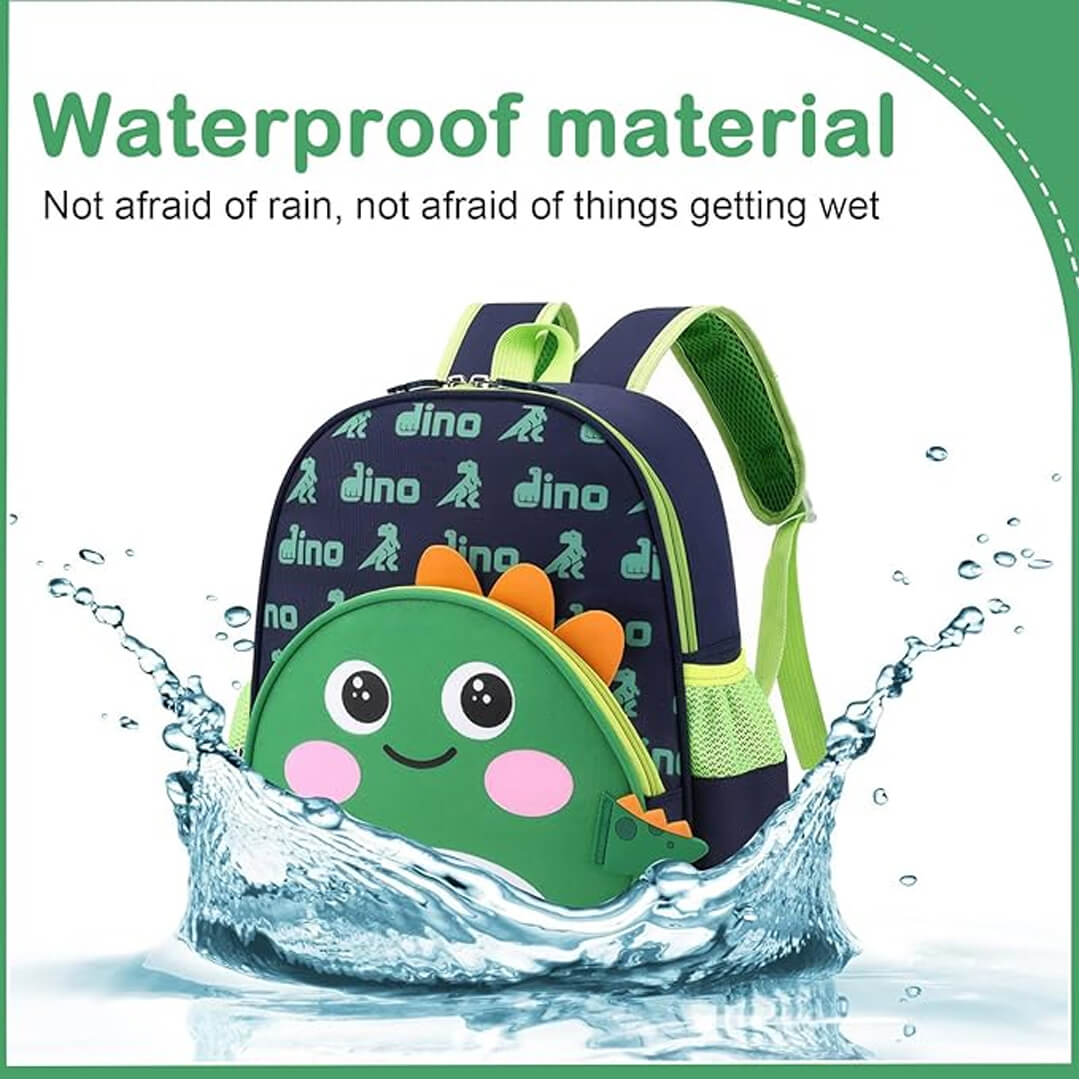 Kids Cute 3D Dino Backpack Preschool To KG2 26 x 31 cm