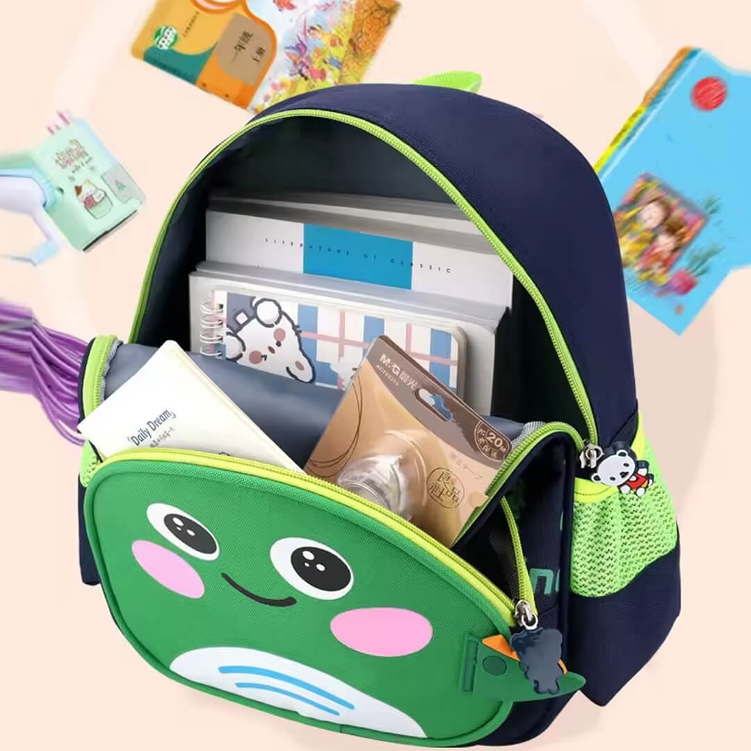 Kids Cute 3D Dino Backpack Preschool To KG2 26 x 31 cm