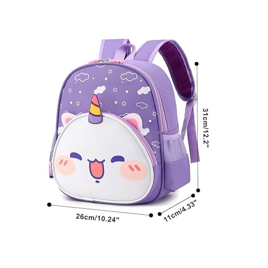 Unicorn backpack with side pockets for Girls, dimensions