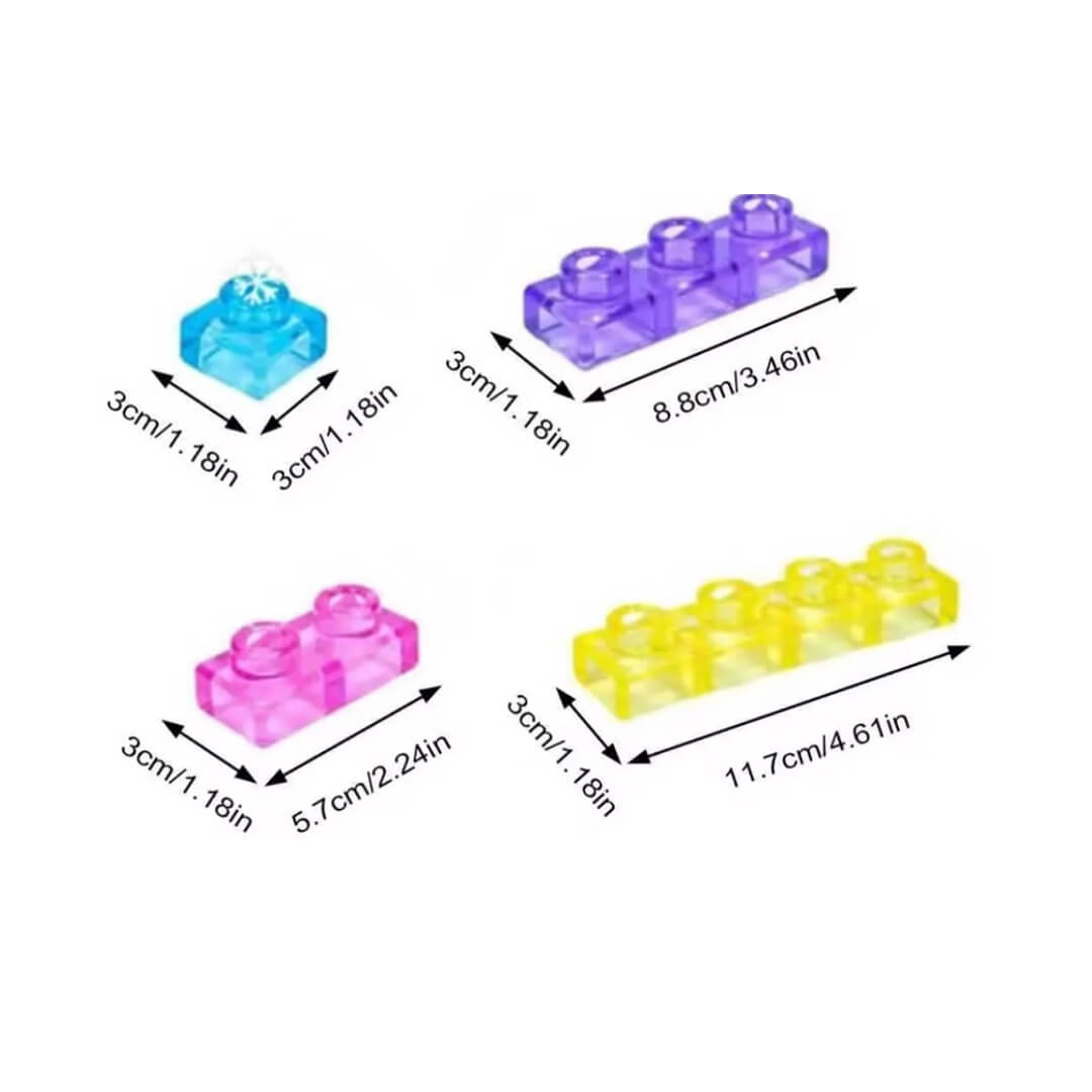 Kids soft gummy building blocks with flexible squishy texture