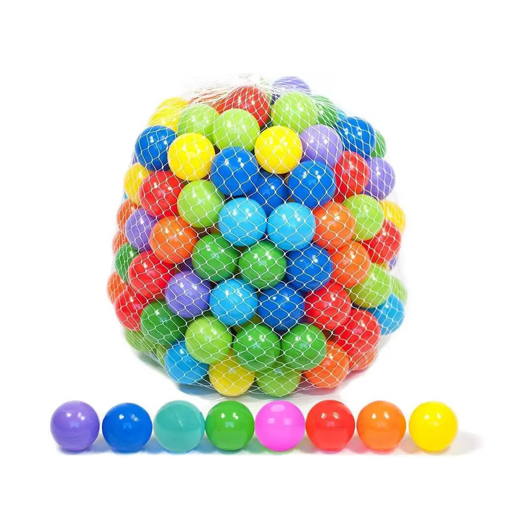 Soft plastic ocean balls for kids' ball pit play