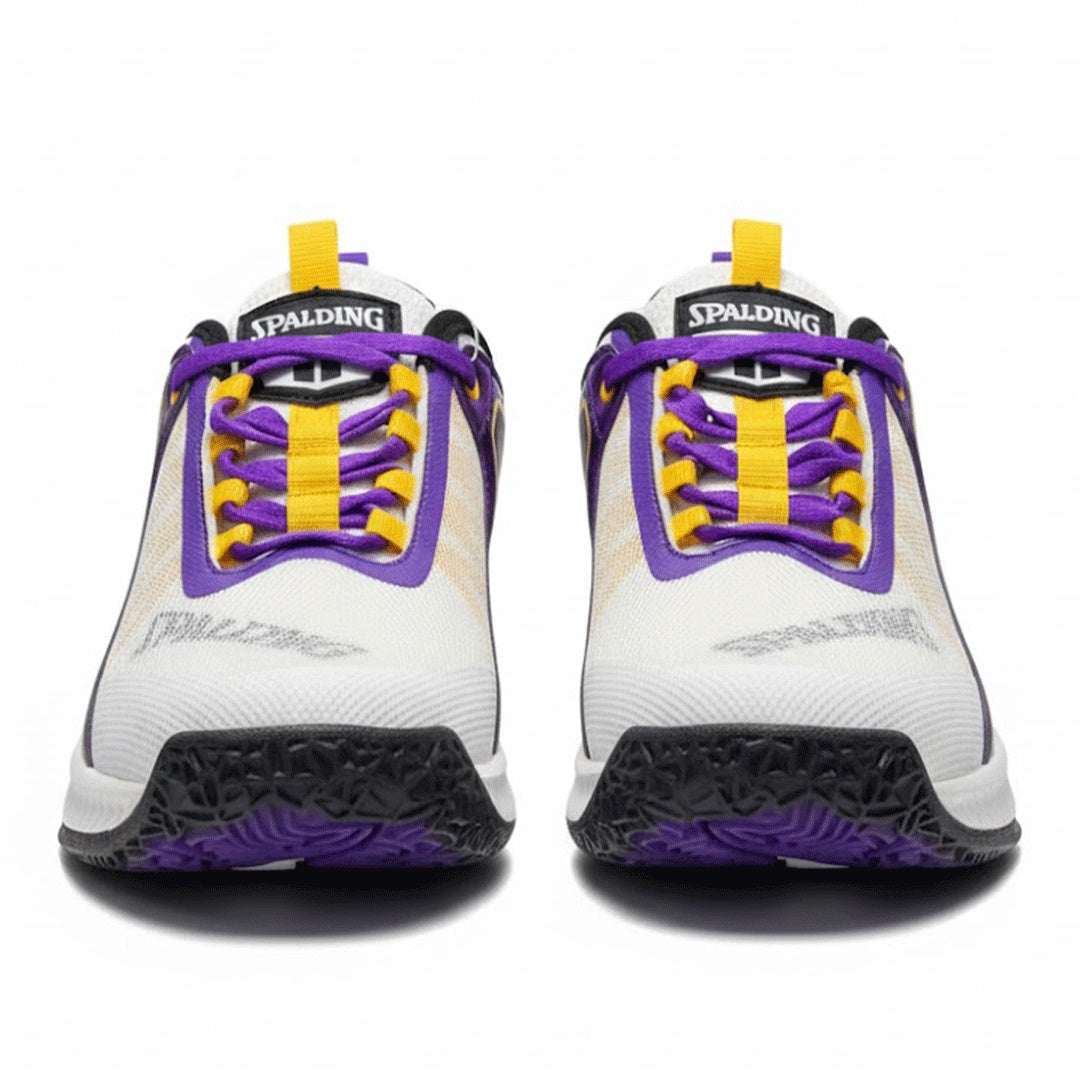Spalding TF Shoes White Purple Yellow