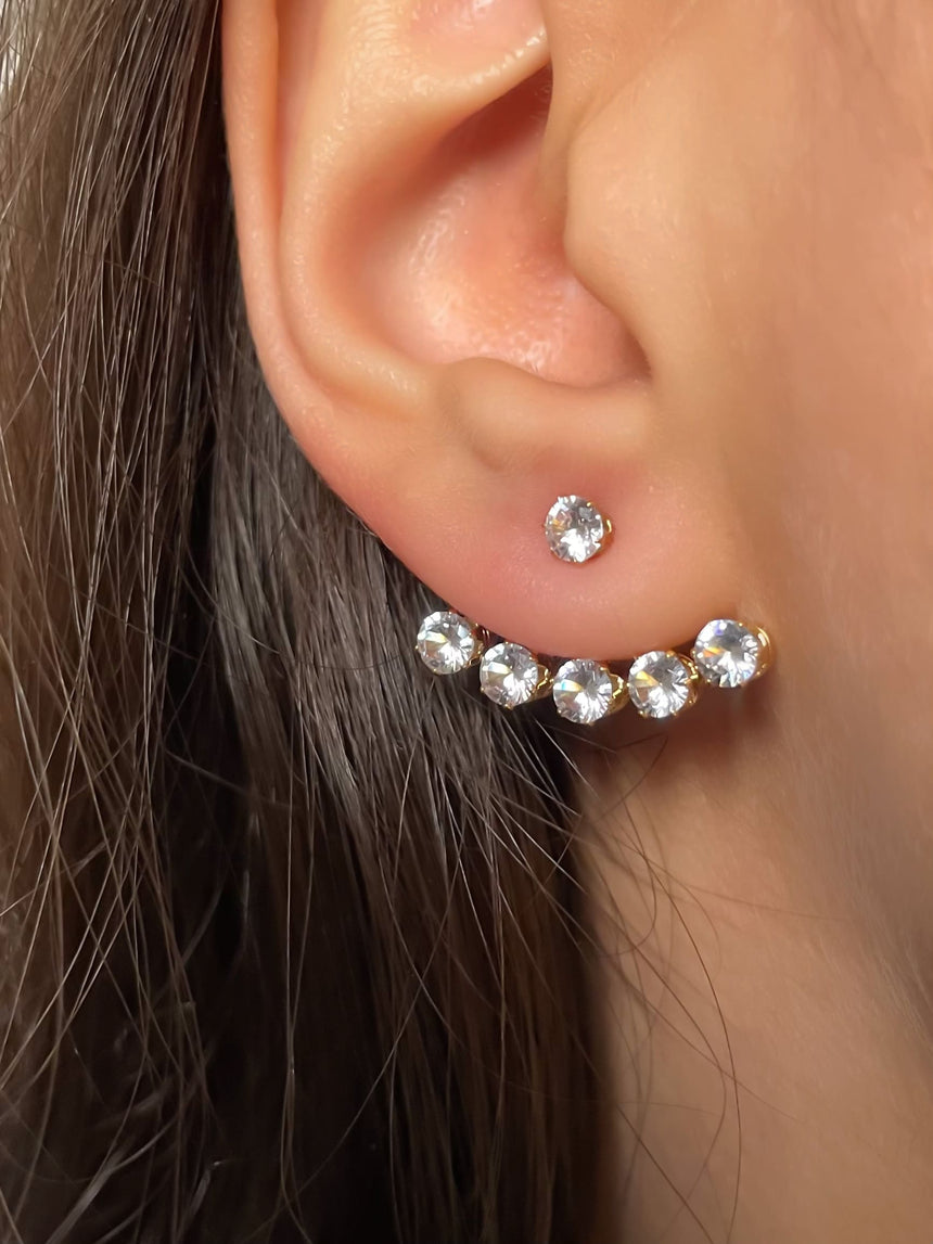 Sparkling Detachable Stud Earrings