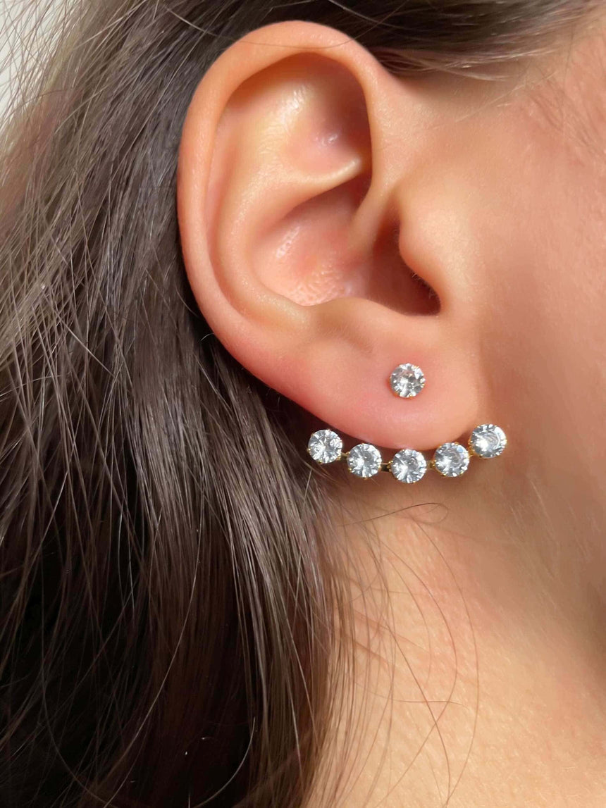 Sparkling Detachable Stud Earrings
