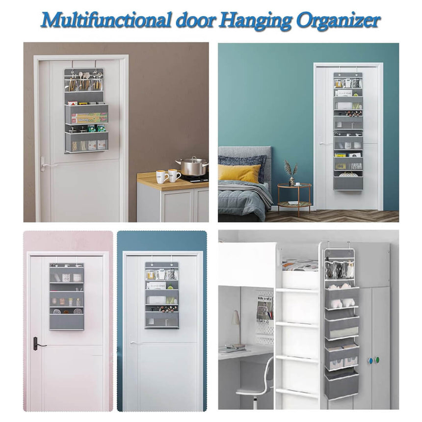 Multifunctional door-hanging fabric organizer with 4 layers