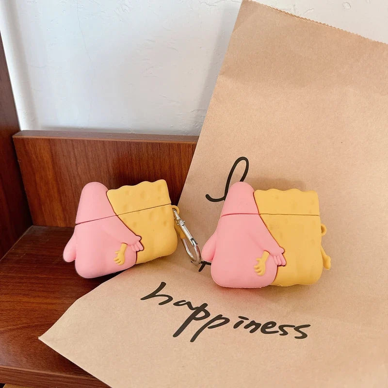 Spongebob and Patrick Funny Airpods 4th Generation Case