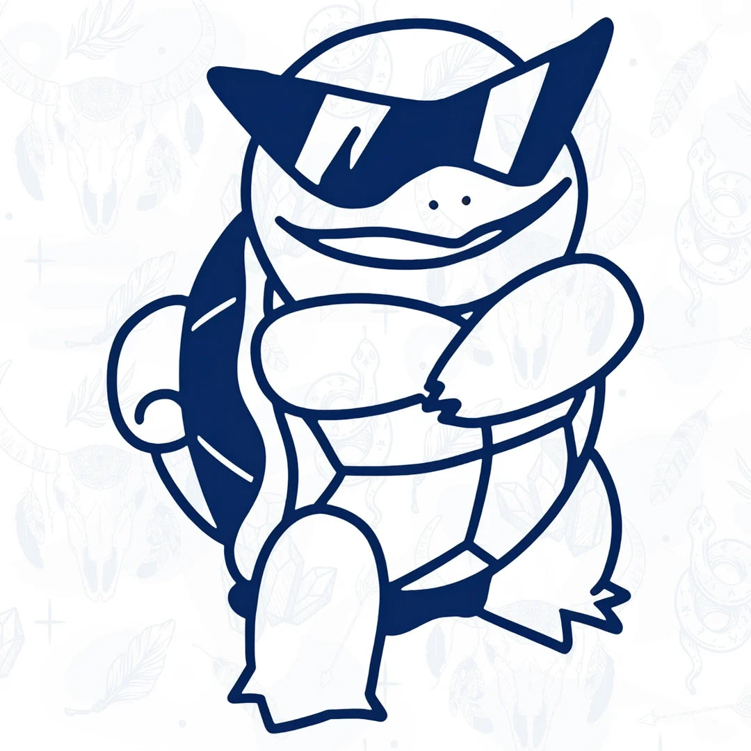 squirtle from pokemon semi permanent tattoo from inkbee store lebanon