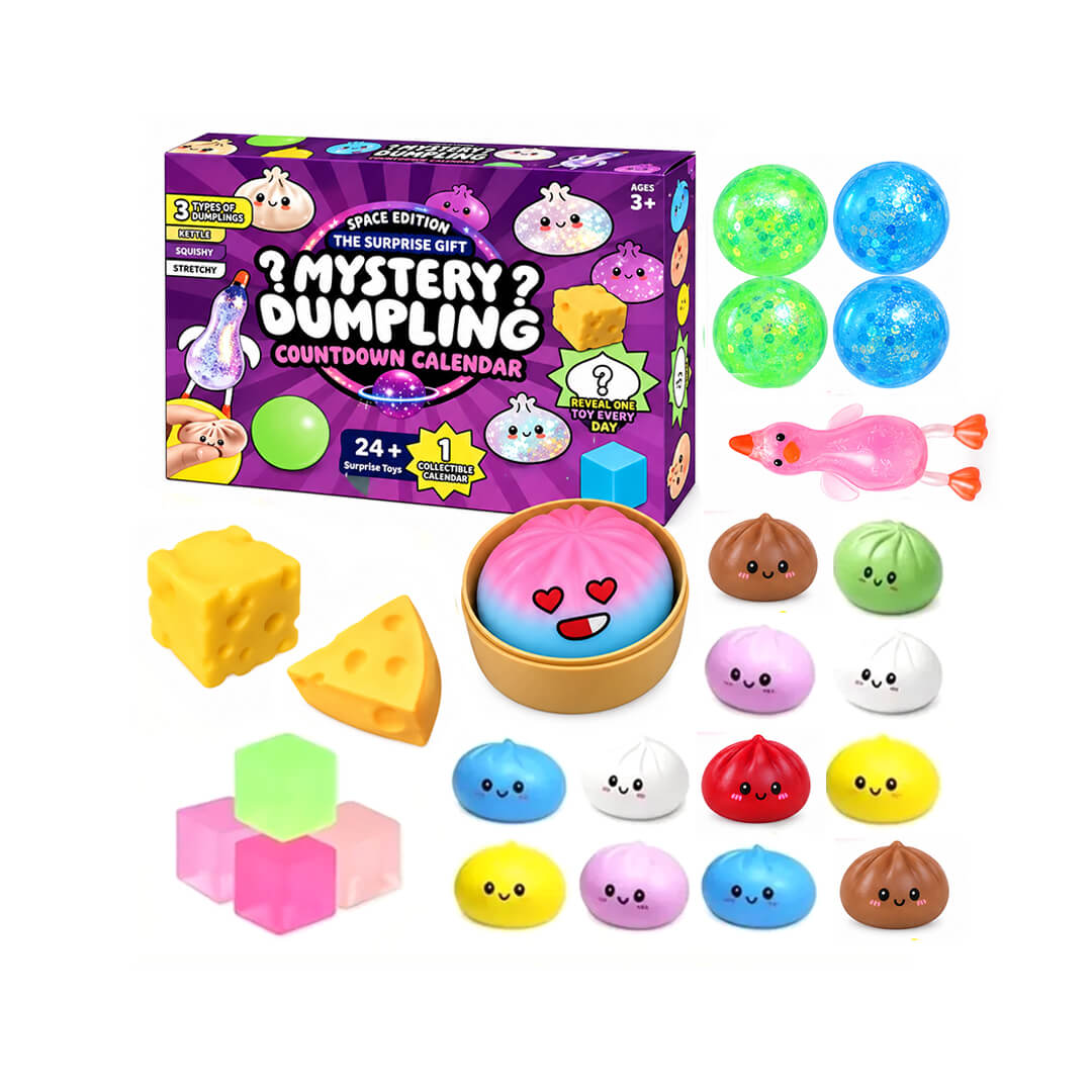 25-day squishy advent calendar with mystery surprise toys