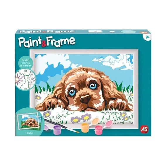 Paint and Frame "Loving Puppy" by AS Art